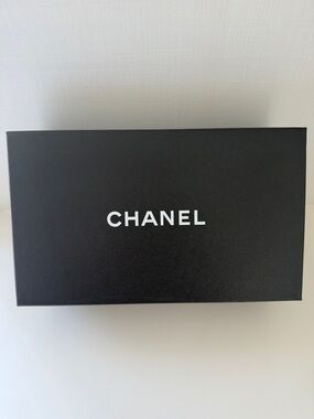 Chanel Black White Shoe Box Ballet Flats Storage Gift Box Tissue ID Card